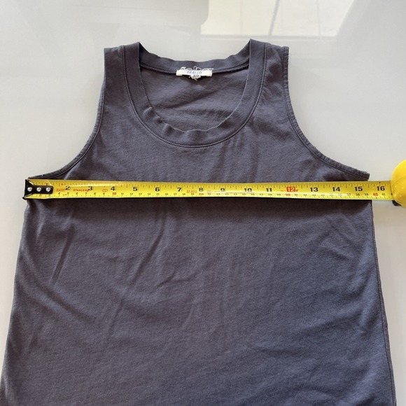 LEALLO Shirt Women XS Dark Gray Distressed sleeveless Tank - Picture 7 of 8